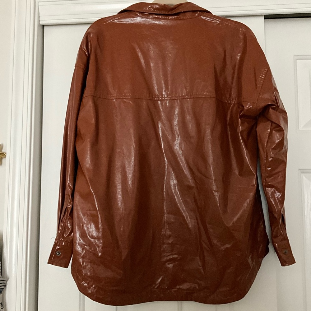 Cotton On Women's Brown Leather Jacket